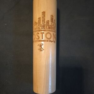 Boston Engraved Wooden Bat